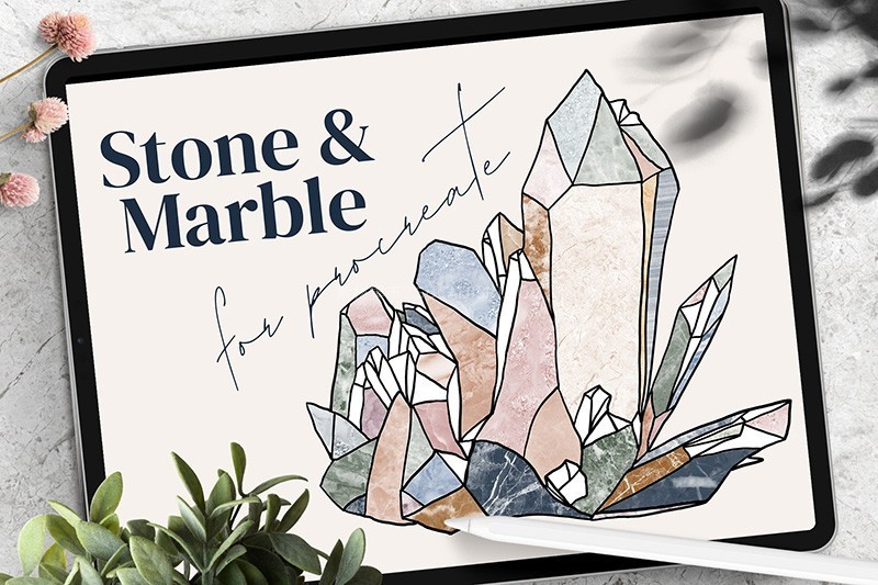 70+Procreate大理石纹理笔刷